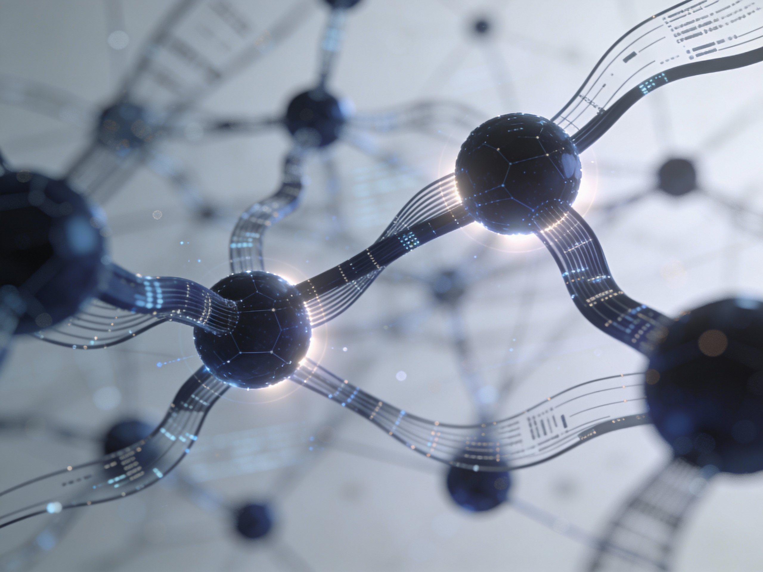 Abstract visualization representing computational research